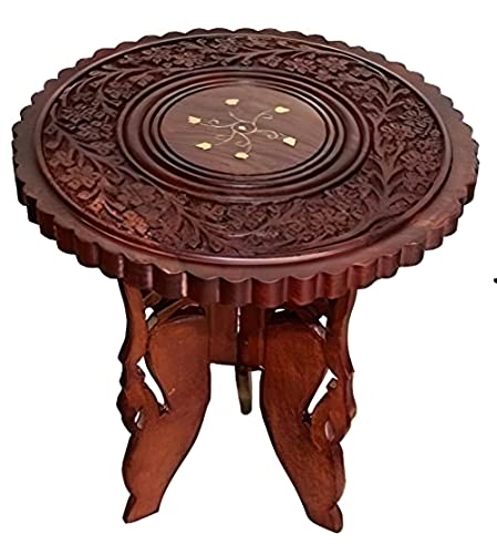 Image of Bros Moon Elegant and Sturdy Favourite Detachable Classy Wooden Stool for Living and Bed Room (Coffee Table, 12 1nches)