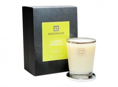 Bougie parfumée en verre de luxe Citron Verveine pour éliminer les mauvaises odeurs