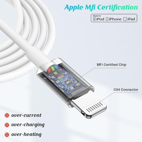 Image of 30W USB Type-C to 8-Pin Fast Charging Cable 1M | Braided Data Sync & Power Cord | High Speed Charge & Transfer | Durable Premium Wire for Compatible 8-Pin Devices