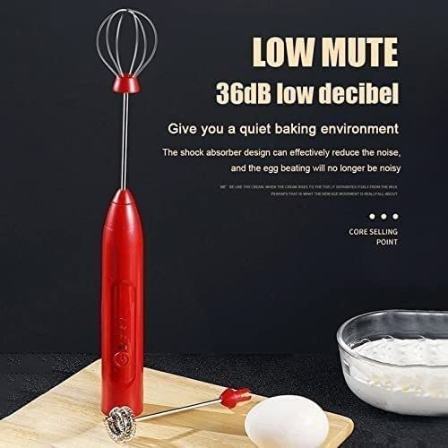 QWBDNMQP Mélangeur portatif portatif mousseur à lait batteur à oeufs lait boisson jus agitateur alimentaire mélangeur à main rechargeable