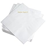 Noble servilletas con relieve dorado en letras brillantes