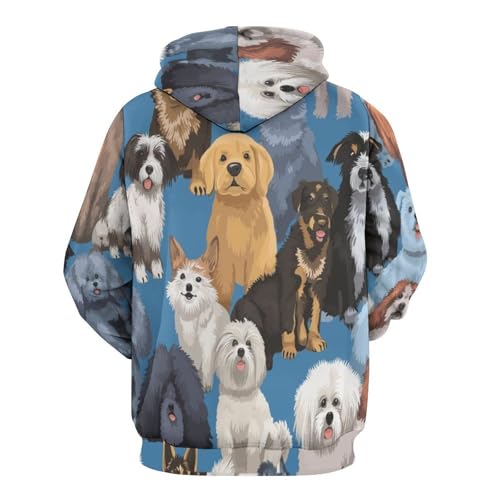 Sweat à capuche imprimé 3D confortable fini les pulls ternes et sans forme - 3