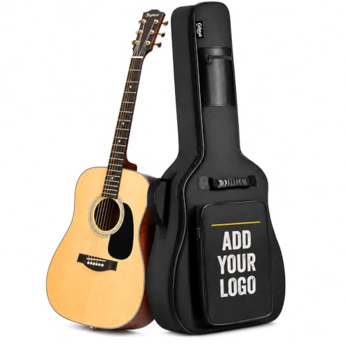 Personalized Guitar Gig Bag with Custom Name or Logo, Soft Guitar Case for Acoustic Guitar...