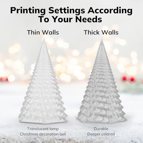Image of AMOLEN Shiny Glitter PLA 3D Printer Filament 1.75mm Shiny Silver with Sparkles and Glitters Dimensional Accuracy + /- 0.02mm 1KG /2.2lbs