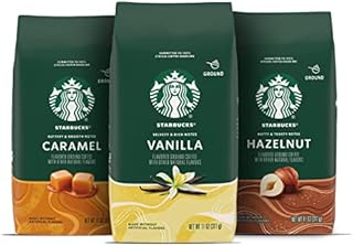 Starbucks Flavored Ground Coffee—Variety Pack—Naturally Flavored—3 bags (11 oz each)