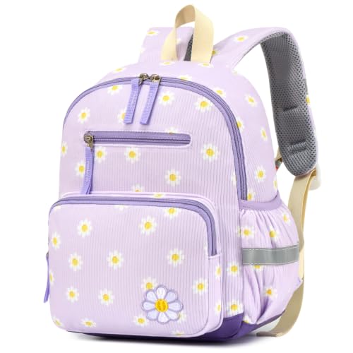 Amythe Girls Toddler Backpack Ages 3-6, Cute Corduroy Preschool School Backpack