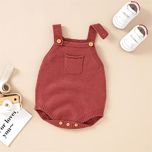 Baby Pullover Sweater Newborn Infant Knit Romper Cotton Sleeveless Boy Girl Solid Warm Cotton Fall Winter Bodysuit2