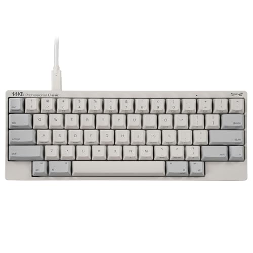 Image of HHKB - Happy Hacking Keyboard Professional Classic Type-S White (Wired, USB-C, Silent, Mac, Windows, White, Printed) with 2-Year Advance Exchange Warranty