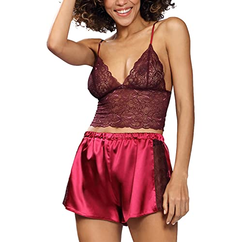 Pyjama top et shorty Patty DKaren en matières premium
