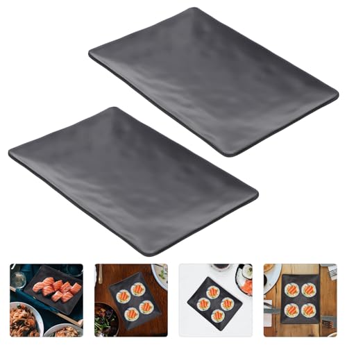 Juego de 2 Platos Rectangulares de Sushi Reutilizables Homoyoyo miniatura 5