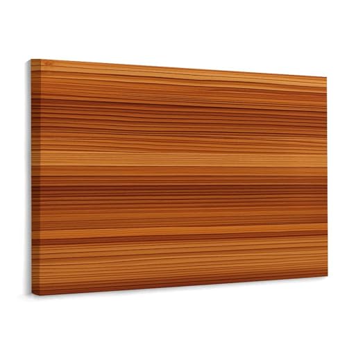 Toile murale grain de bois 40x30 cm pour décoration de salon