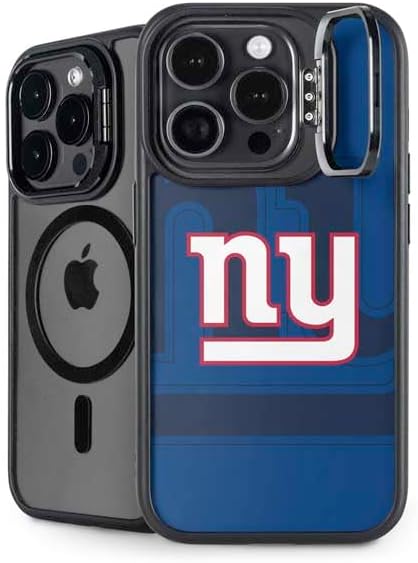 Skinit Kickstand Phone Case Compatible with iPhone 16 Pro - Officially Licensed NFL New York Giants Double Vision Design