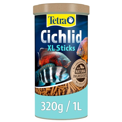 Tetra Cichlid XL Fish Food Sticks, Complete Food for Large Cichlids, 320g