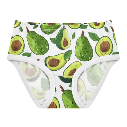 Wusikd Avocado Girls' Underwear Cotton White Girls Briefs Soft Toddler Underwear 2T