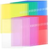 【ALTA CALIDAD】: Hecho de material de PVC duradero,respetuoso con el medio ambiente, no tóxico, resistente al desgaste, resistente a la corrosión y a prueba de humedad, lo que le permite usar la carpeta fundas plastico de manera segura para almacenar documentos importantes.