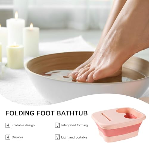Bain de pieds pliable contre la fatigue plantaire récipient robuste gris
