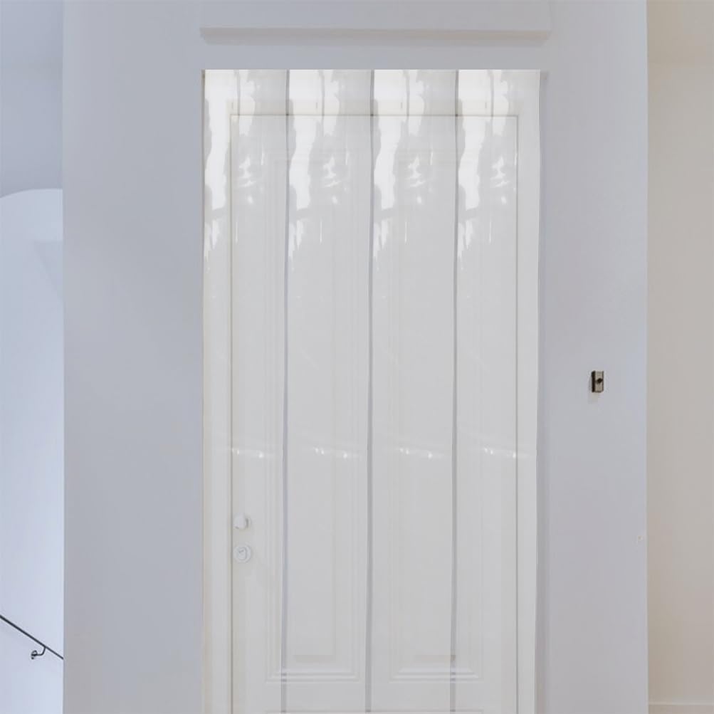Cabilock Clear Plastic Door Curtain Air Conditioning Door Curtain Windproof Plastic Strip Partition Commercial