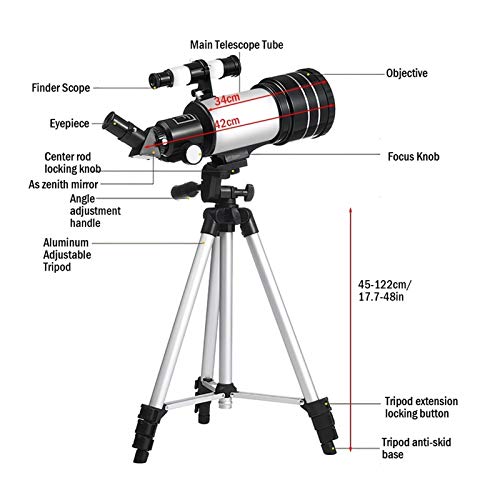 Telescopio Astronómico YXCKG 70MM Apertura Refractor miniatura 3