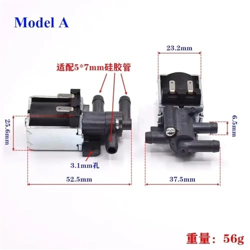 Micro électrovanne électrique normalement fermé CNV6-3HS 12V 24V air eau - 4
