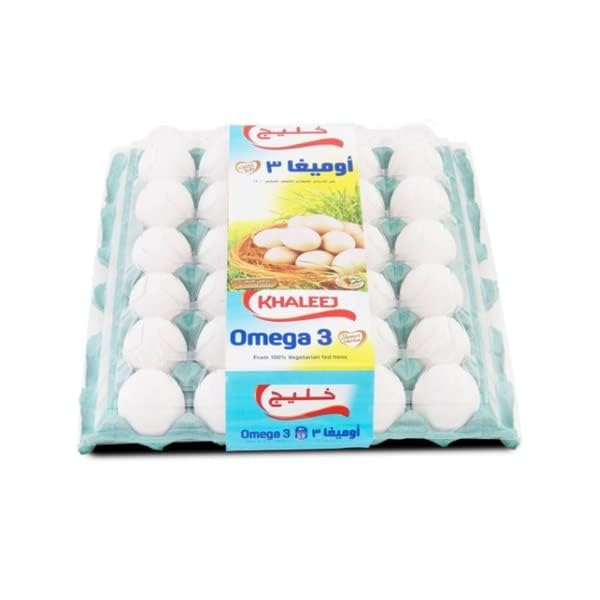 Khaleej White Omega 3 Eggs 30pcs