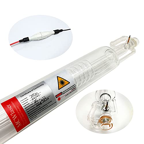 CNCOLETECH Tubo Laser CO2 40W 700mm 50mm Diametro per Macchina di Incisione e Taglio al Laser