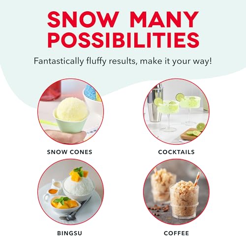 Dash Pro Shaved Ice Machine w/ Adjustable Blade & 2 Ice Molds (Cream) - image 4
