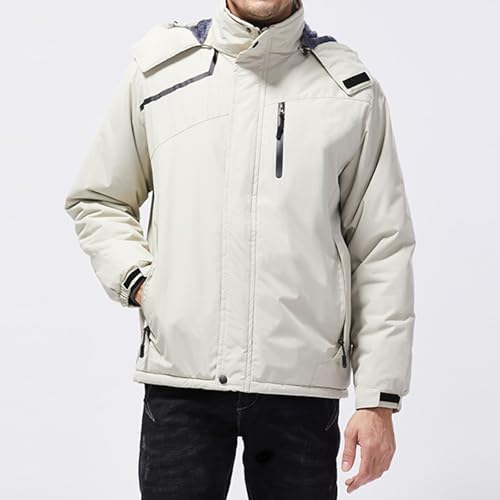Chaqueta de esquí de montaña para hombre impermeable con forro polar 2