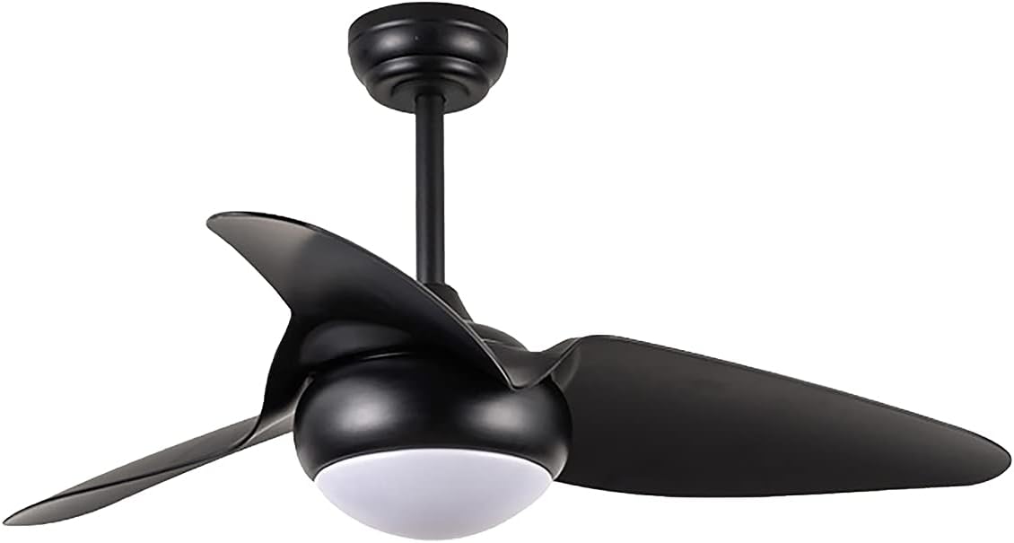 YUEGOO Ceiling Fans with Lights and Remote Ceiling Fans with Lamps,Silent in Lighting Ceiling Fan Lighting Dimmable Ceiling Fan with Lighting Led Light/Black