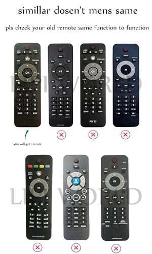 Image of LipiWorld DVD and Home Theater System Remote Control with Bluetooth USB Compatible for Philips