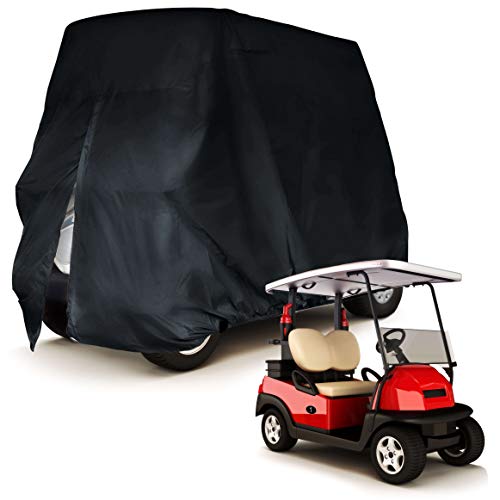 Party Bay Golf Cart Cover Jet Black Quality Jumbo Heavy Duty fits Easy