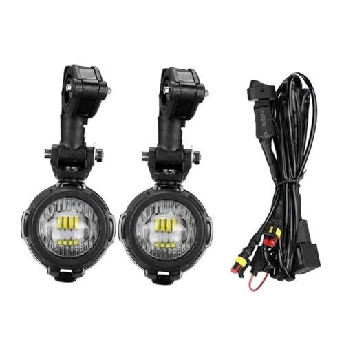 Luces auxiliares moto para BMW R1200GS y F800GS con cableado kit frontal