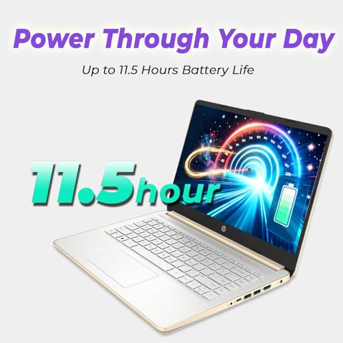 Image of HP 14 inch Everyday Laptop • Copilot AI • Intel Processor • 4GB RAM • 64GB SSD + 1TB Cloud Storage • Microsoft 365 • Copilot AI • Windows 11 • Fast Charge and Long Battery Life • Thin & Portable