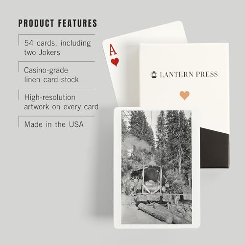 Baraja de Poker Vista de Leñadores y Troncos Cortados miniatura 3