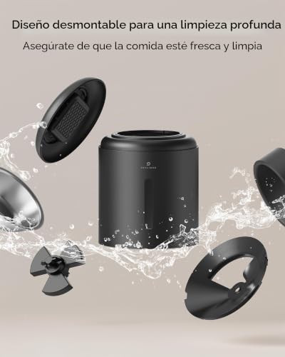 Comedero automático con sensor de comida baja para ausencias 8