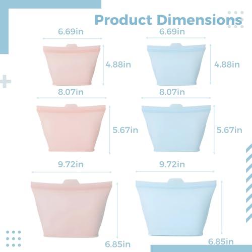 Bolsas de silicona para alimentos con cierre hermético total 6