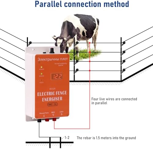 Electric Fence Solar Energiser Charger Controller Horse Cattle Poultry Farm Animal Fence Livestock Tools Accessory Part