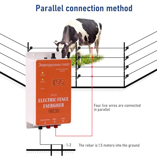 Electric Fence Solar Energiser Charger Controller Horse Cattle Poultry Farm Animal Fence Livestock Tools Accessory Part