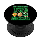 Photo Gallery third time s a charm - funny st. patrick s day - irish popsockets popgrip intercambiabile Photo Gallery third time s a charm - funny st. patrick s day - irish popsockets popgrip intercambiabile