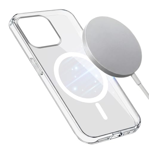 Image of Jkobi Lifetime Anti-Yellow MagSafe Compatible Clear Back Case Cover for Apple iPhone 14 Pro (Sleek Hard Crystal | Camera Protection and Shockproof)