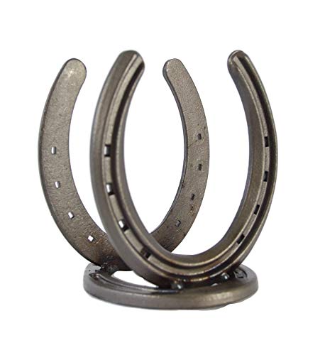 Rustic Horseshoe Napkin Holder - The Heritage Forge Natural Metal (Dull)