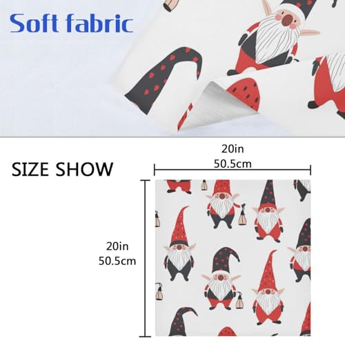Servilletas de Tela Navidad Multicolor Set 6 20x20 pulg miniatura 6