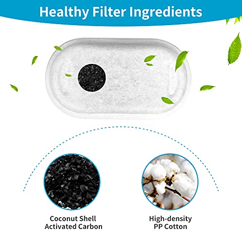 Filtros para fuente de agua para gatos, 24 unidades miniatura 2