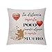 Parejas Amor Fundas de Almohada Esposa Marido Fundas de cojín Divertidas Regalo de cumpleaños Aniversario de Bodas romántico San Valentín Día Blanco Presente Diseño de corazón de pingüino (Estilo 3)