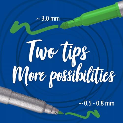 Staedtler 3200 Feutres double pointe – 36 couleurs, 0,5–0,8 & 3,0 mm