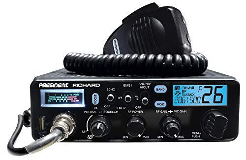 PRESIDENT - Richard 50 WATT PEP AM/FM 10 Meter TRANSCEIVER with Continuous SCANNING, 7 Backlight Colors, Echo, Talk-Back & SWR/PWR Meter by President - Image 2