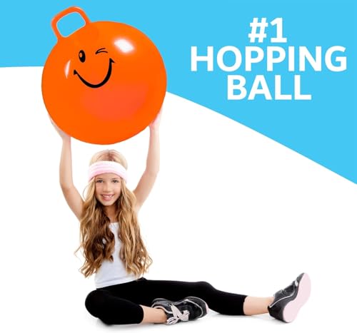 image for Xino Sports Hopping Ball for Kids, Teens & Adults - Fun Bouncy Ball wi