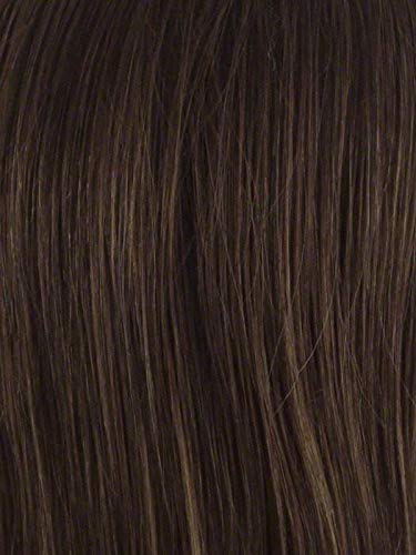 Carley Wig Color MEDIUM BROWN 11" Cutting Edge Bob Razored Edges Synthetic Hand Tied Monofilament Top Face Framing Tapered Layers Bundle MaxWigs Hairloss Booklet