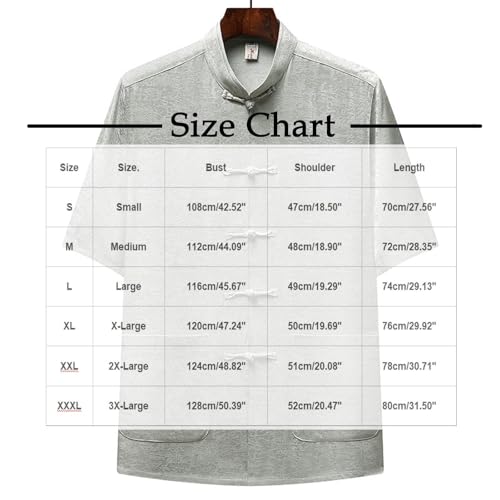 Cambkatl Men's Vintage Paisley Mandarin Collar Kung Fu Shirts Short Sleeve Chinese Traditional Tai Chi Frog-Button Shirt3