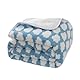 Amarrirose wasserdichte Hundedecke - 80x100 cm Maschinenwaschbar, Kuschelig weiche Sofadecke mit kuscheliger Polsterung, 3D strukturierte Wolken, Warme weiche Katzendecke, Blau