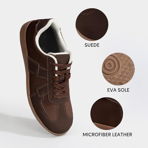 Womens Fashion Sneakers Casual Retro Walking Shoes Comfortable Lace-Up Skate Shoes with Arch Support2